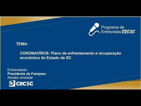 Entrevista com o Presidente da FAMPESC, Alcides Andrade, sobre CORONAVÍRUS: Pacote de medidas econômicas para SC