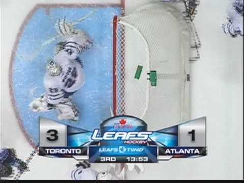 Pogge Makes a Huge Save 2 - Leafs at Thrashers - 22/12/08