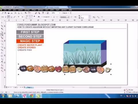 how to draw aquarium