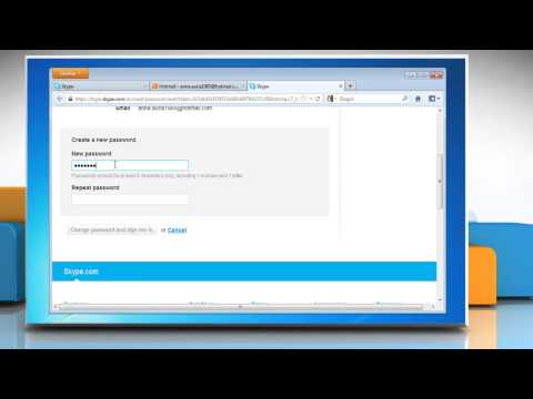 how to change skype password