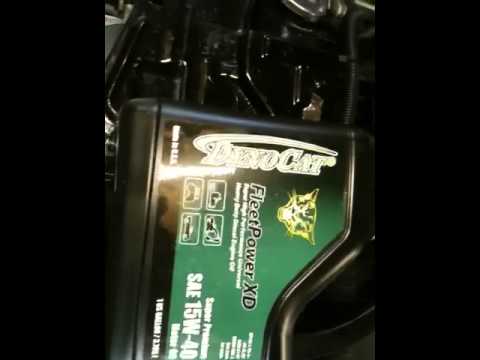Oil change to the Oldsmobile 350 diesel in a Cadillac Sevil