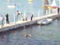 videos de OSU FAN JUMPS INTO A LAKE IN MADISON BEFORE WISCONSIN GAME