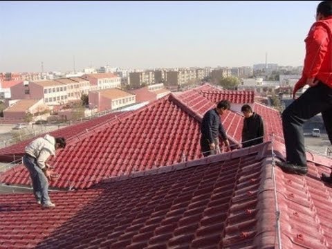how to fit tile effect roofing sheets