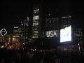 The crowd at Grant Park reacts to the projection of president elect Obama on the jumbotron!! What a night!
