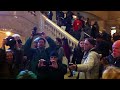 On January 3 2012 Occupy Wall St. protesters concluded a full day of action at New York's Grand Central Terminal for a flash mob. After one woman - later identified as Lauren Digioia - repeatedly used the human-mic to read our statement to the people at the terminal, the police decided to silence our dissent by arresting this one woman. Update: More info from the Gothamist: gothamist.com