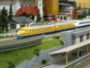 鉄道模型　救援中の新幹線