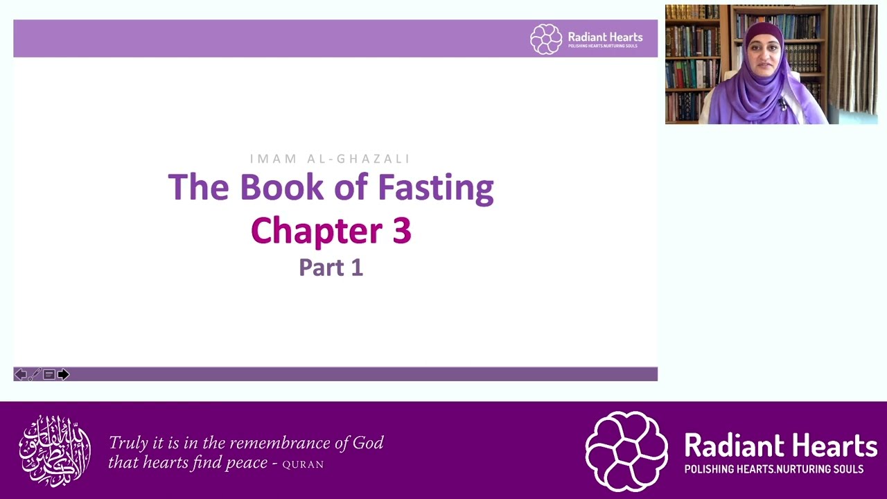 On the Mysteries of Fasting (Part 1).  Session for Adults -Al Ghazali book of Fasting