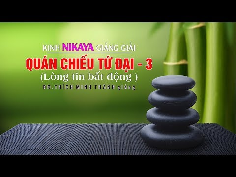 Kinh NIKAYA Giảng Giải - Quán Chiếu Tứ Đại - 3