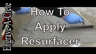 How to Apply Mantello Resurfacer with a Hard Trowel
