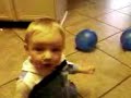 Evan playing with balloons Evan playing with balloons