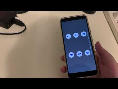 A video of braille keyboard input on mobile
