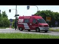 Click here to watch this video Feuerwehr Fulda ABC-Erkundungskraftwagen (ErkKW) auf Alarmfahrt