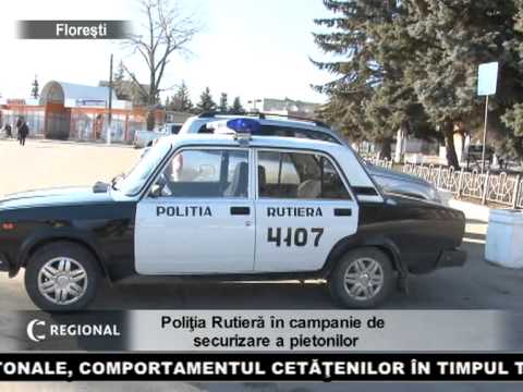 Poliţia Rutieră în campanie de securizare a pietonilor