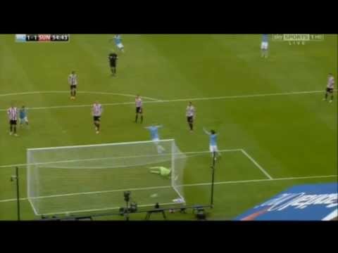 Yaya Toure Goal - Capital One Cup Final 2014 - Man City vs Sunderland 02/03/2014
