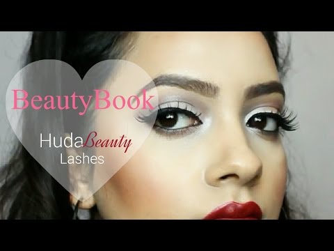 how to apply huda beauty lashes
