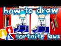 Easy How to Draw a Battle Bus