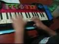 3 and a half year old  playing the keyboard