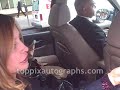 Calista Flockhart - Signing Autographs at Regis & Kelly
