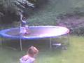 Mikkel on the trampoline