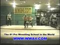 WWA4 Wrestling Moves Wheelbarrow to Headlock take down