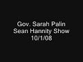 Sarah Palin On Sean Hannity