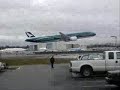 Cathay Pacific 777 300ER Low Pass
