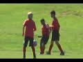 Abishek and Keerthi soccer match