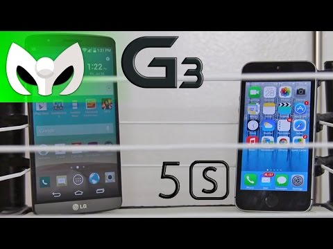 LG G 3 vs iPhone 5s (Speed Test - Velocidad)