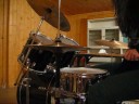 me, playin rebel girl by bikini kill on my drums