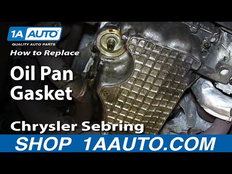 How To Install Replace Leaking Oil Pan Gasket 2.7L V6 Chrysler Sebring Dodge Straus