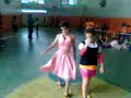 A gincana...Os meninos vestidos de Mulher....