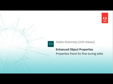 Enhanced Object Properties dialog - Adobe RoboHelp (2019 release)