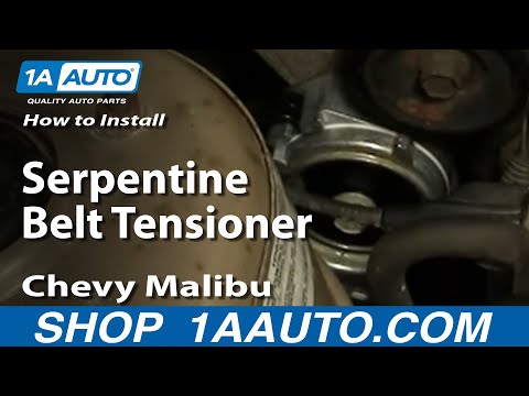 How To Install Replace Serpentine Belt Tensioner Chevy Malibu 97-03 1AAuto.com