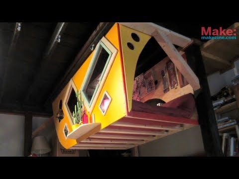makemagazine - Here's another video of one of the many projects Deek's been messing with lately, its a legless bunk set-up called