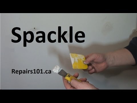 how to apply spackle