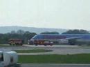 Thomson 757 engine bird strike !fire!Manchester