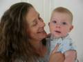 Zack giving mommy lovebites