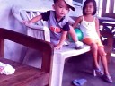 eithan playing basketball wid kit-kit eithan playing basketball wid kit-kit