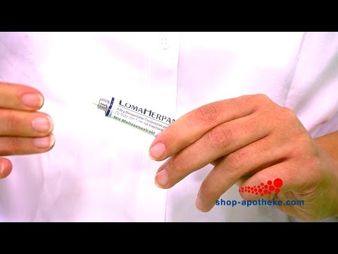 Wenden Sie LomaHerpan Creme gegen Herpes richtig an