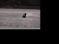 snowmobile on water