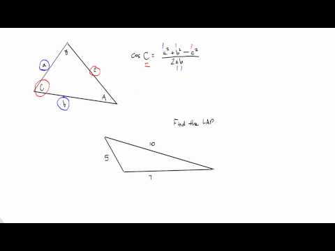 how to use the law of cosines
