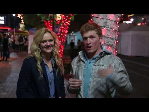 Snowing Mistletoe Kissing Prank