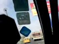 puerta abierta en combi