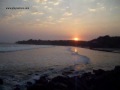 A real Sunset on El Cuco Beach. Puesta de Sol en Playa El Cuco