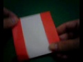 How to make an HSBC logo with paper origami (cantonese)