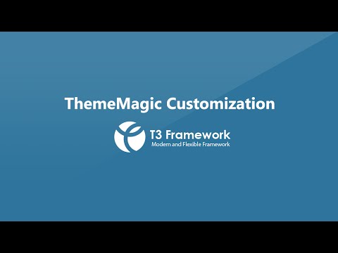 T3v3 Framework Video Tutorials - ThemeMagic Customization