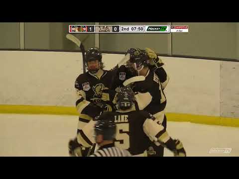 Christian Streuber's (#34) 1st Goal in Team Wyoming 18U 2-1 win over Portland Winter Hawks at 18U Tier II Nationals on 3-31-2022