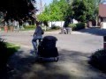 03/19/2013 recycle cans & plastic bottles bicycle ride bike trailer 8 miles