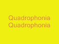Quadrophonia Quadrophonia