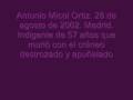 Seguimiento detallado de asesinatos y agresiones fascistas